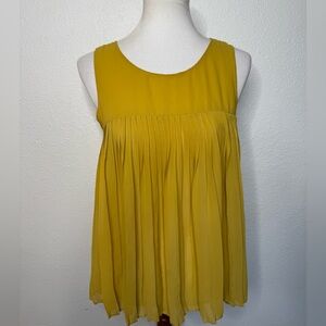 Forever 22 accordion mustard yellow tank size m